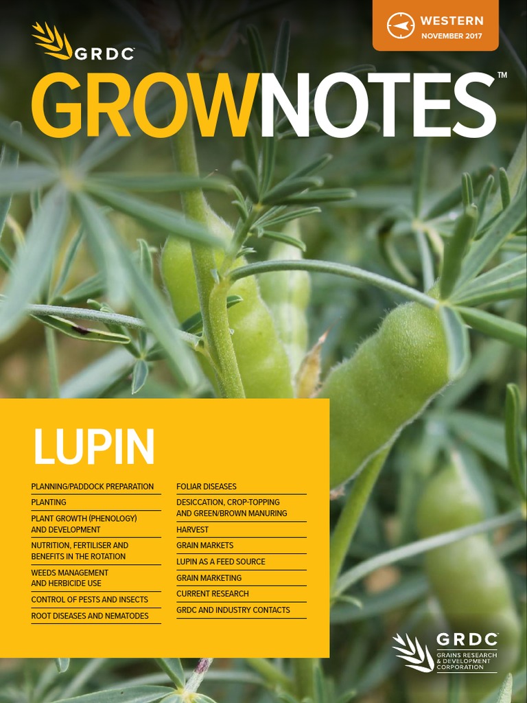 GRDC GrowNotes Lupin Western PDF Crop Rotation Agriculture