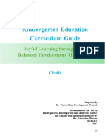 Kindergarten Education Curriculum Guide Overview