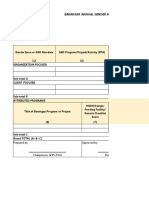 Barangay Annual Gender and Development (Gad) Plan and Budget Fy