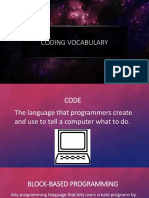 Coding Vocabulary