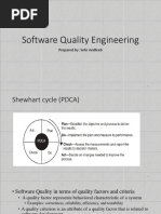 Software Quality Engineering: Prepared By: Sehr Andleeb