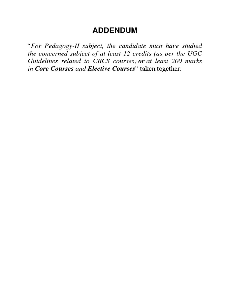 Pedagogy Ii Credit Requirements Explained Pdf