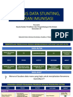 Analisis Data Stunting TB Dan Imunisasi (Kabadan Litbangkes)