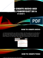 How To Create Audio and Video in Powerpoint