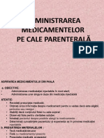 Administrarea Medicamentelor Pe Cale Parenterala