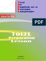 TOEFL Preparation Lesson Guide