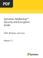 Symantec Netbackup™ Security and Encryption Guide: Unix, Windows, and Linux