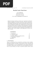 Radial Basis Functions by Buhmann