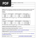 Part 380. Occupational Noise Exposure Example STS Calculation From Federal OSHA Request For Consultative Assistance (RCA)