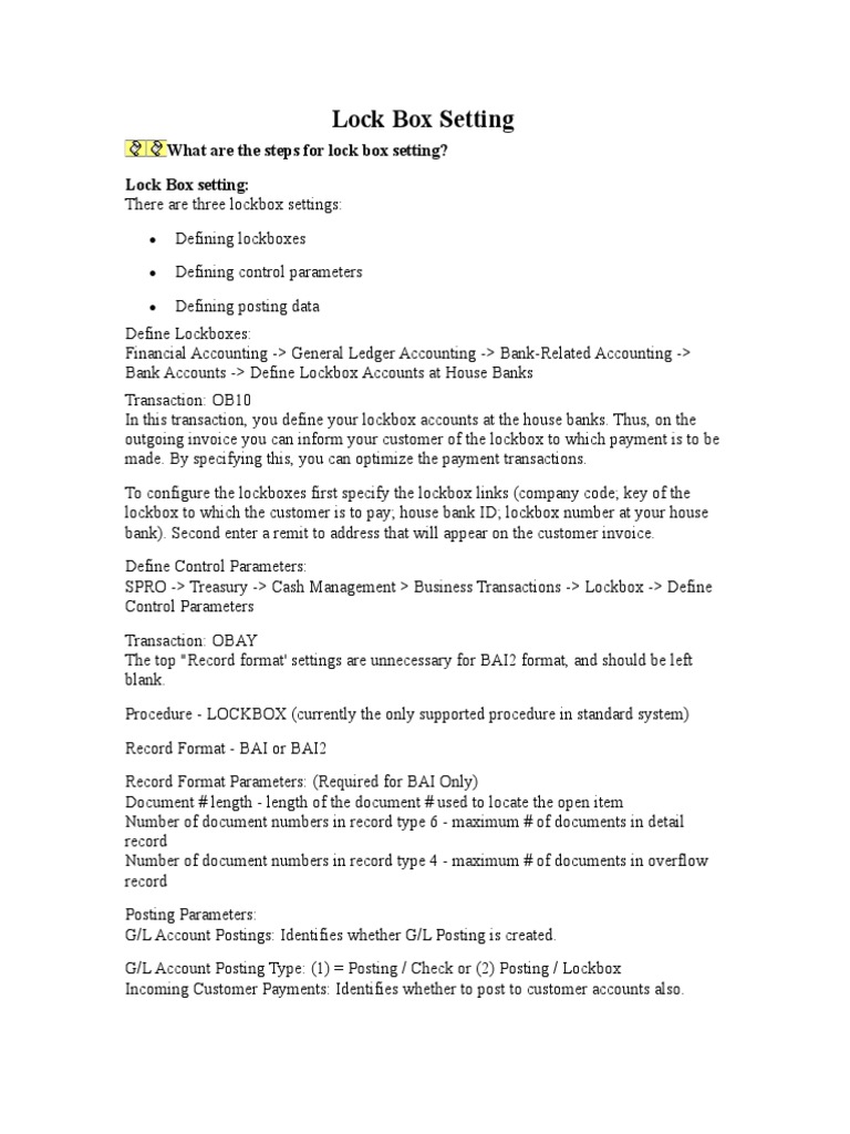 Lock Box File2 PDF Debits And Credits Financial Transaction