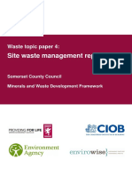 WTP4 Site Waste Management Report