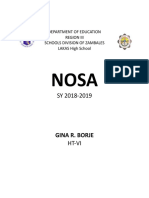 Gina R. Borje: Department of Education Region Iii Schools Division of Zambales LAKAS High School