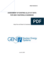 Assessment of Existing Alloy 617 Data For Gen Iv Materials Handbook