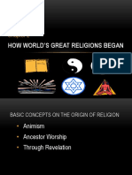 How World's Great Religions Began
