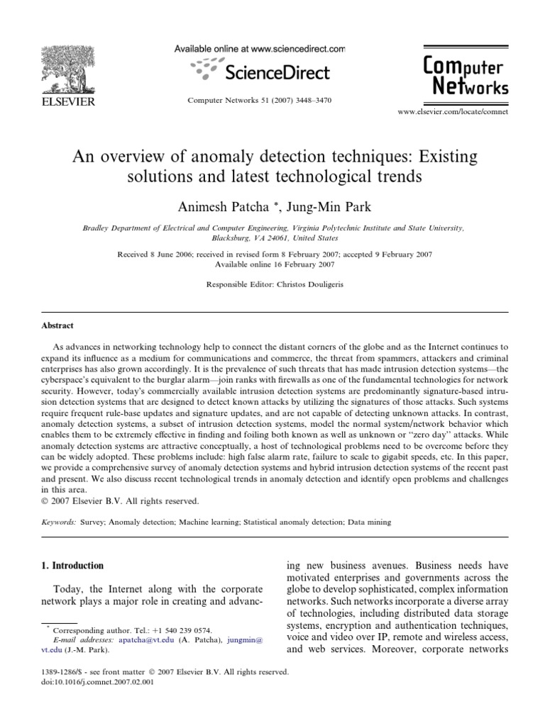 Anomaly Detection Techniques | PDF | Bayesian Network | Statistics
