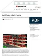 Kochi to Get Robotic Parking _ Reporter Live