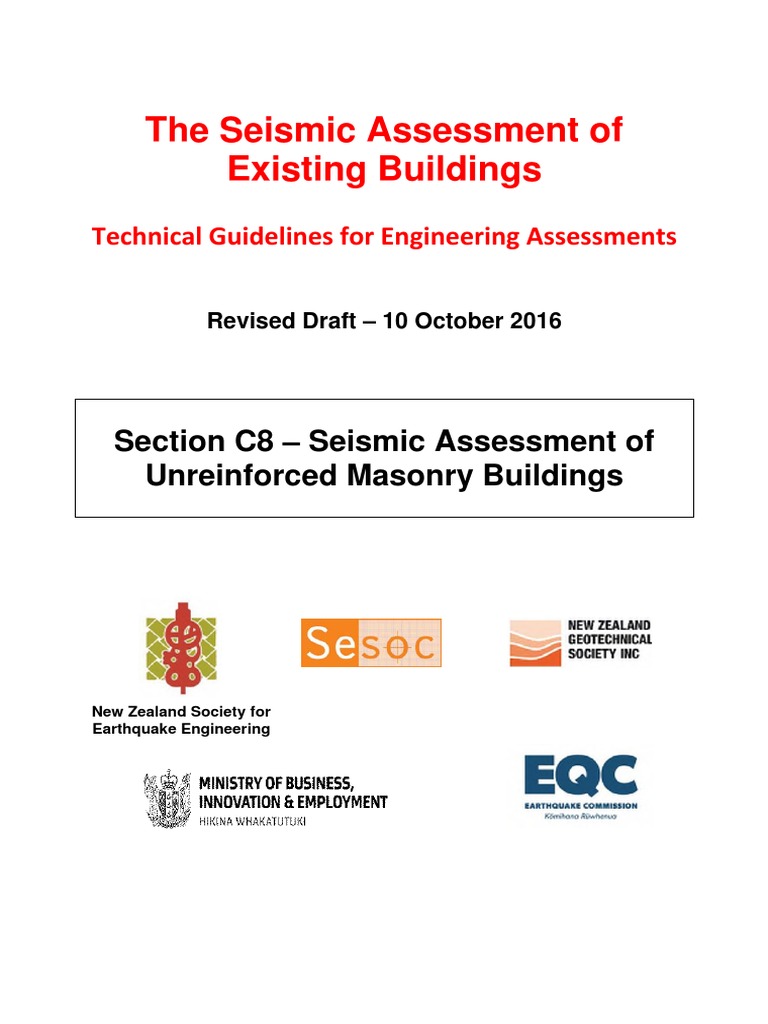 Seismic Assessment Guidelines for URM Buildings | PDF | Masonry ...
