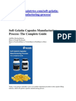 Manufacturing Process For Soft Gelatin Capsules