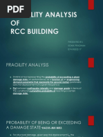 Fragility Analysis OF RCC Building: Presented By: Sonik Pradhan 074 MEEQ 17