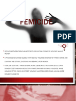 Femicide Powerpoint Presentation