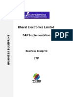 Bharat Electronics Limited SAP Implementation: Business Blueprint