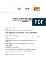 Programme de L'évenement L'caravane 2.0 Qui Aura Lieu Le 22, 23 Et 24 Mars 2019 À Zaouiat Sidi Abdelkader