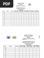 Template For Phil Iri Pre Test 2019