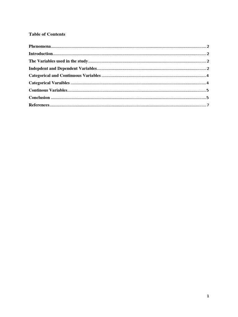 What Are Variables | Download Free PDF | Categorical Variable ...