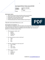 Soal PAT Bahasa Inggris SD Kelas 5 Tahun Ajaran 2019 PDF