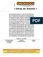 Sopa de Letras de Anemia 1