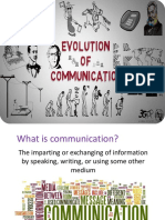 Evolution of Communication