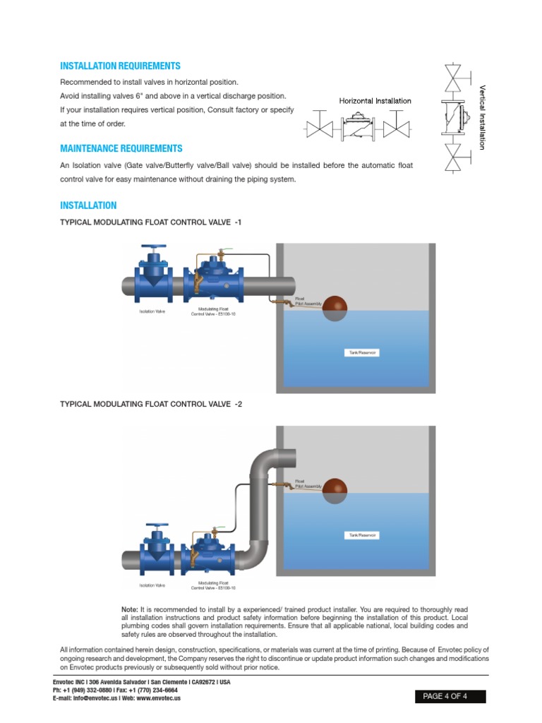 Float Valve Installation PDF