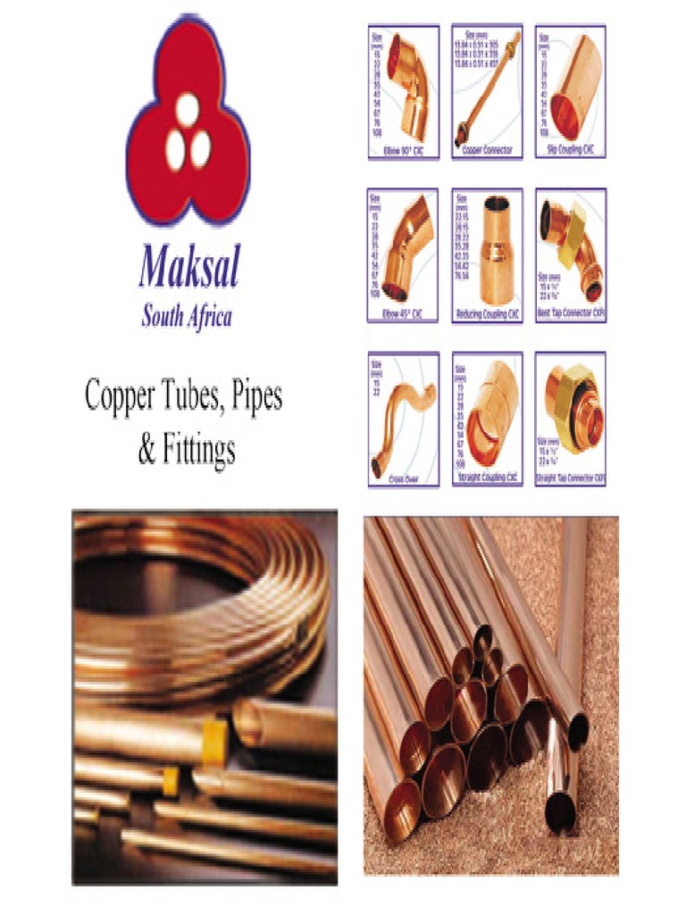 Maksal Copper Pipes Catalog PDF PDF