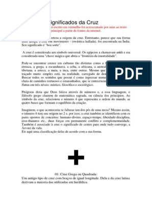 Significados Da Cruz, PDF, Igreja Ortodoxa Copta de Alexandria