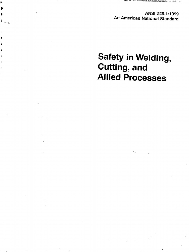 Ansi Z49.1 | PDF