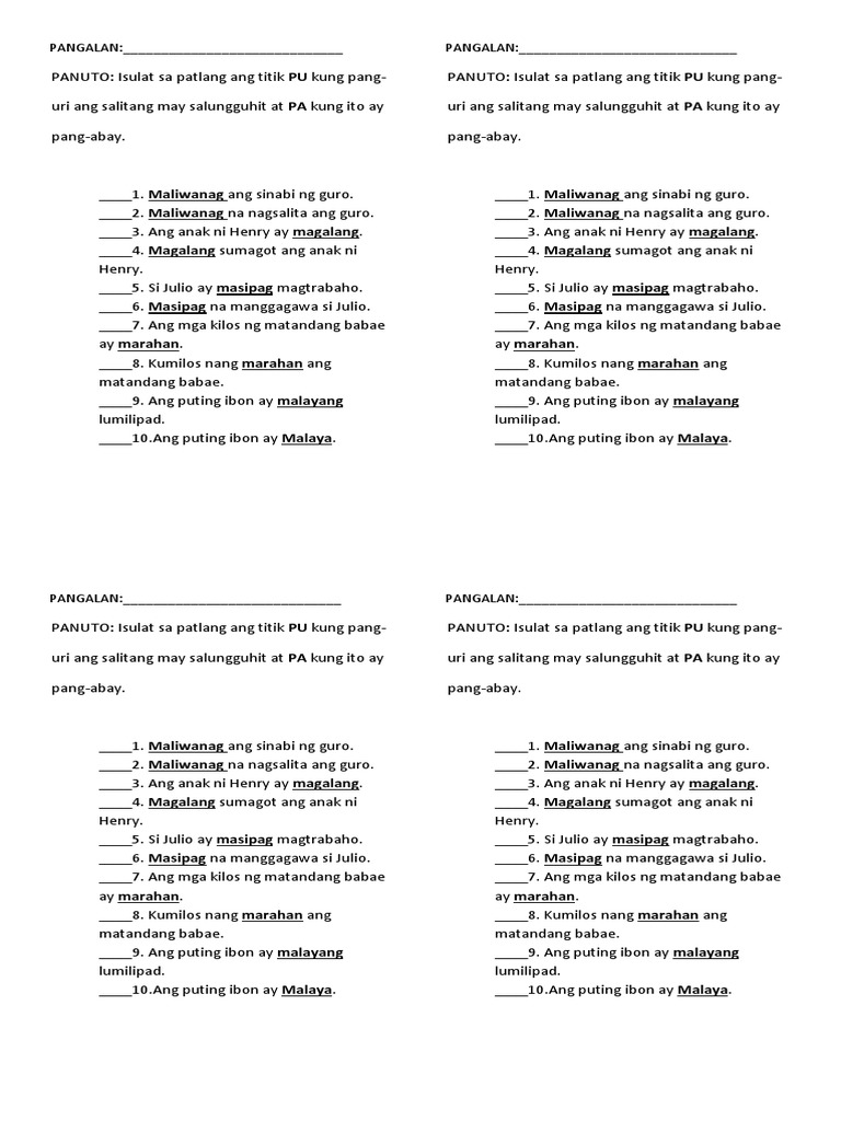 PAGSUSLIT | PDF