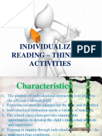 Individualized Reading - Thinking Activities