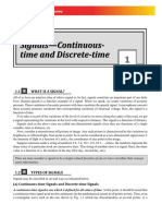 Signals Continuouss Time and Discrete Time PDF