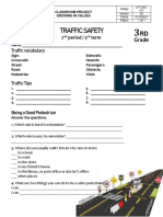 Traffic Safety: 2 Period / 3 Term Traffic Vocabulary