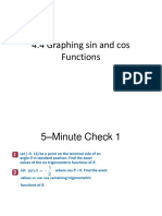 4.4 Graphing Sin and Cos Functions