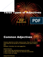 Three Types of Adjectives: Common Proper Demonstrative