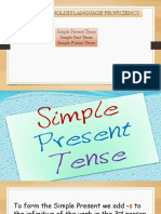 Mpu 3022 English Language Proficiency: Simple Present Tense Simple Past Tense Simple Future Tense