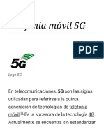 Telefonía Móvil 5G - Wikipedia, La Enciclopedia Libre PDF