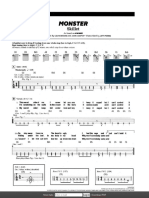 Monster - Skillet - Guitar & Bass Tablature PDF