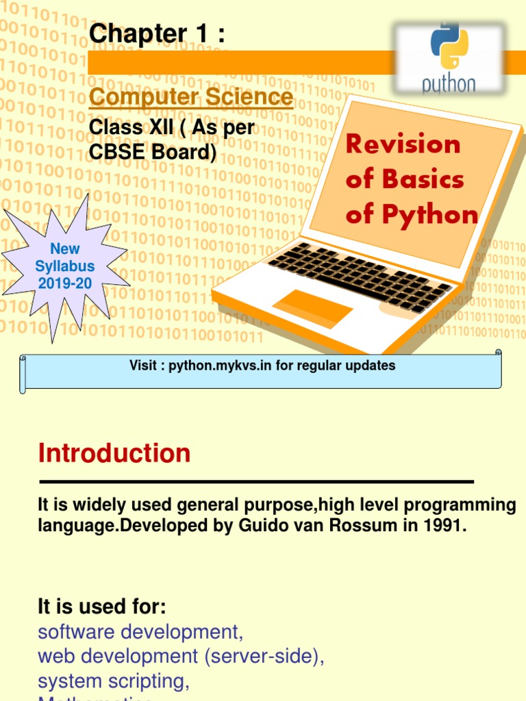 Revision of The Basics of Python | Download Free PDF | Control Flow ...