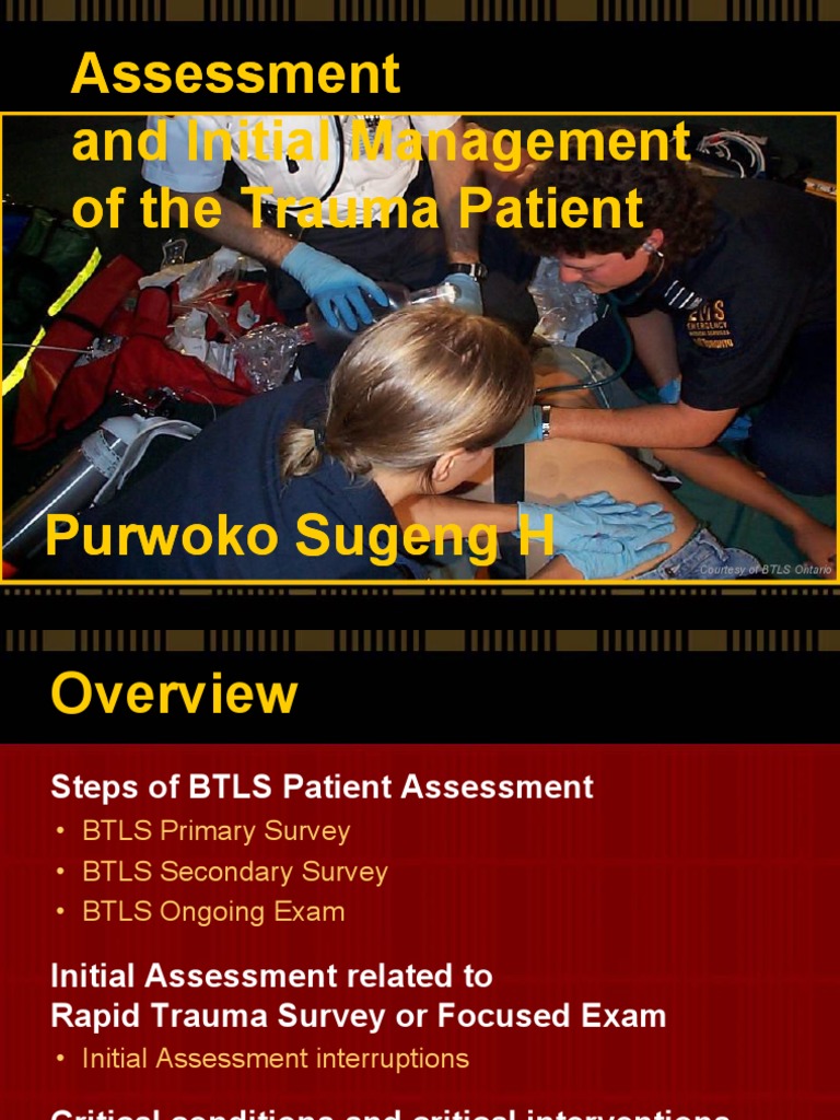 Trauma Patient Assessment Guide | PDF | Coma | Major Trauma
