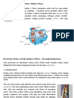 Perawatan (Maintenance) Motor Induksi 3 Phasa