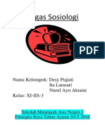 Kelompok Sosiologi