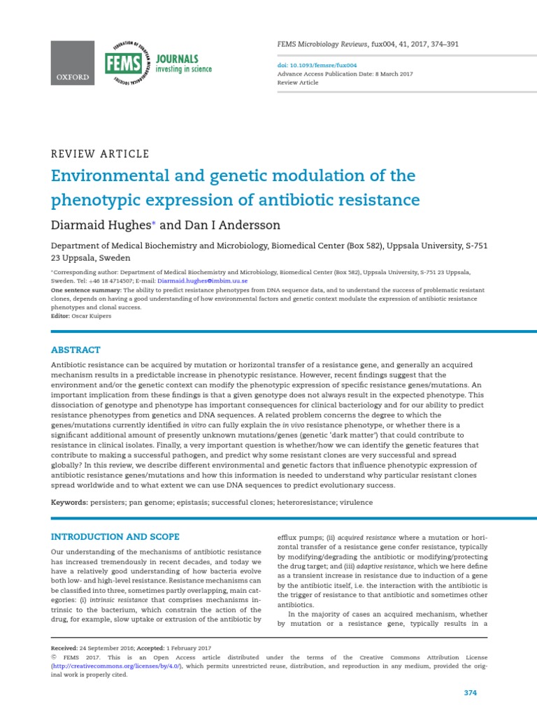 Environmental and Genetic Modulation of The Phenotypic Expression of ...