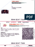 Unique ID Card for Shallu